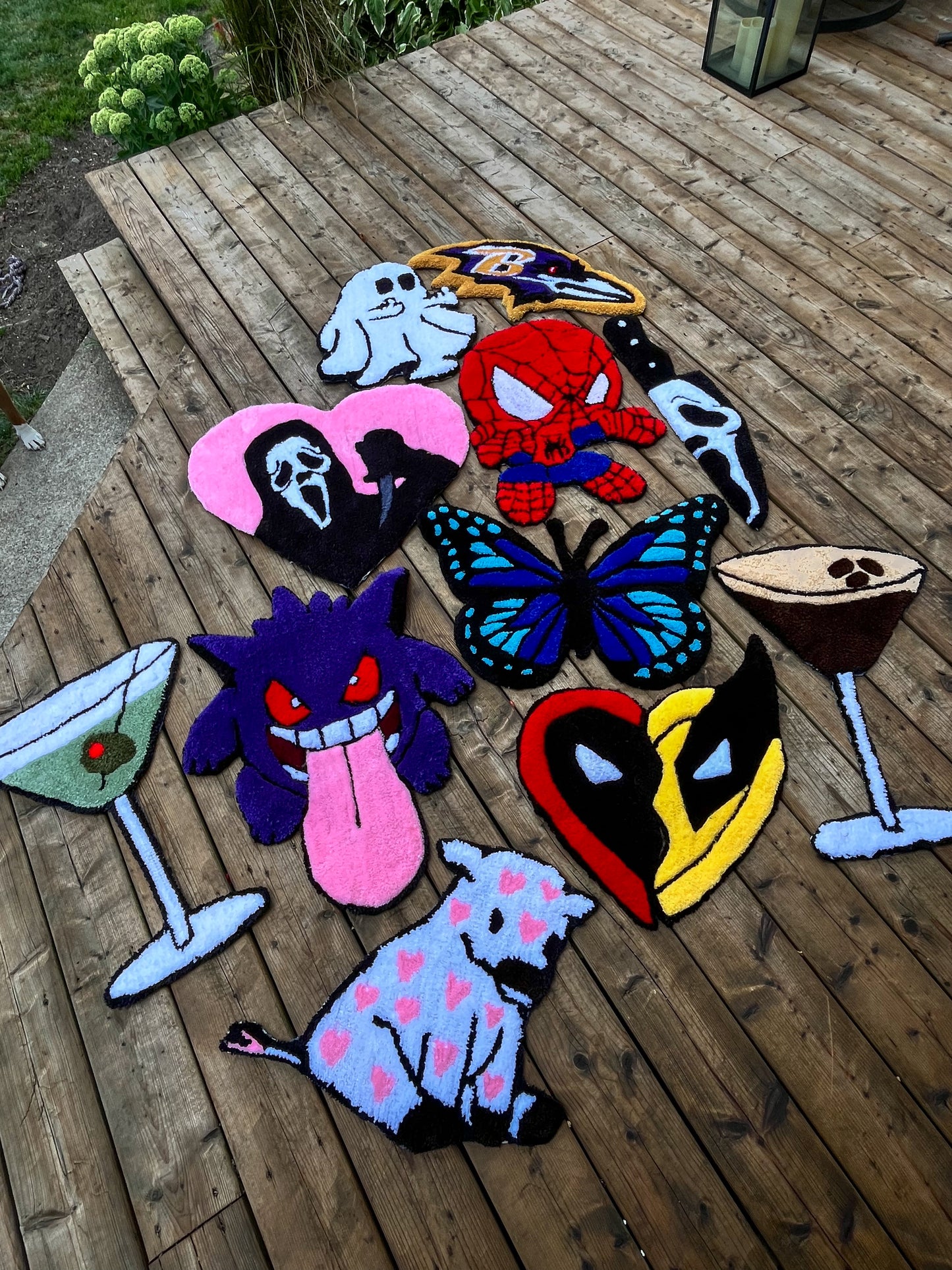 Heart Cow Handtufted Rug