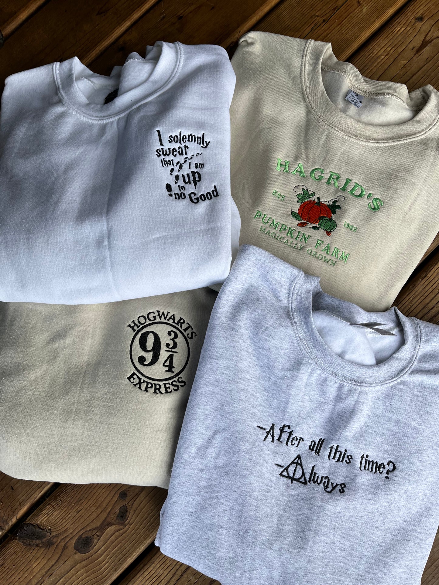 Hagrid's Pumpkin Farm Embroidered Sweater