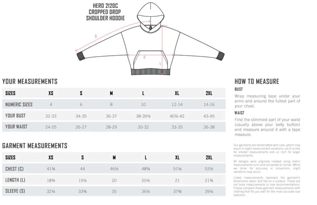 Iron Legacy Embroidered Black Cropped Hoodie