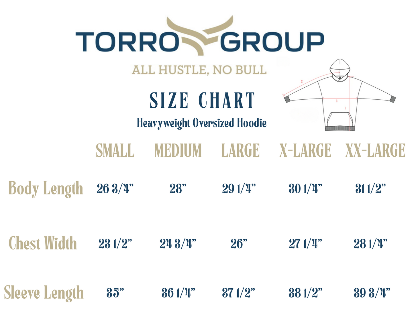 All Hustle No Bull Pressed Oversized Heavyweight Hoodie (Black)