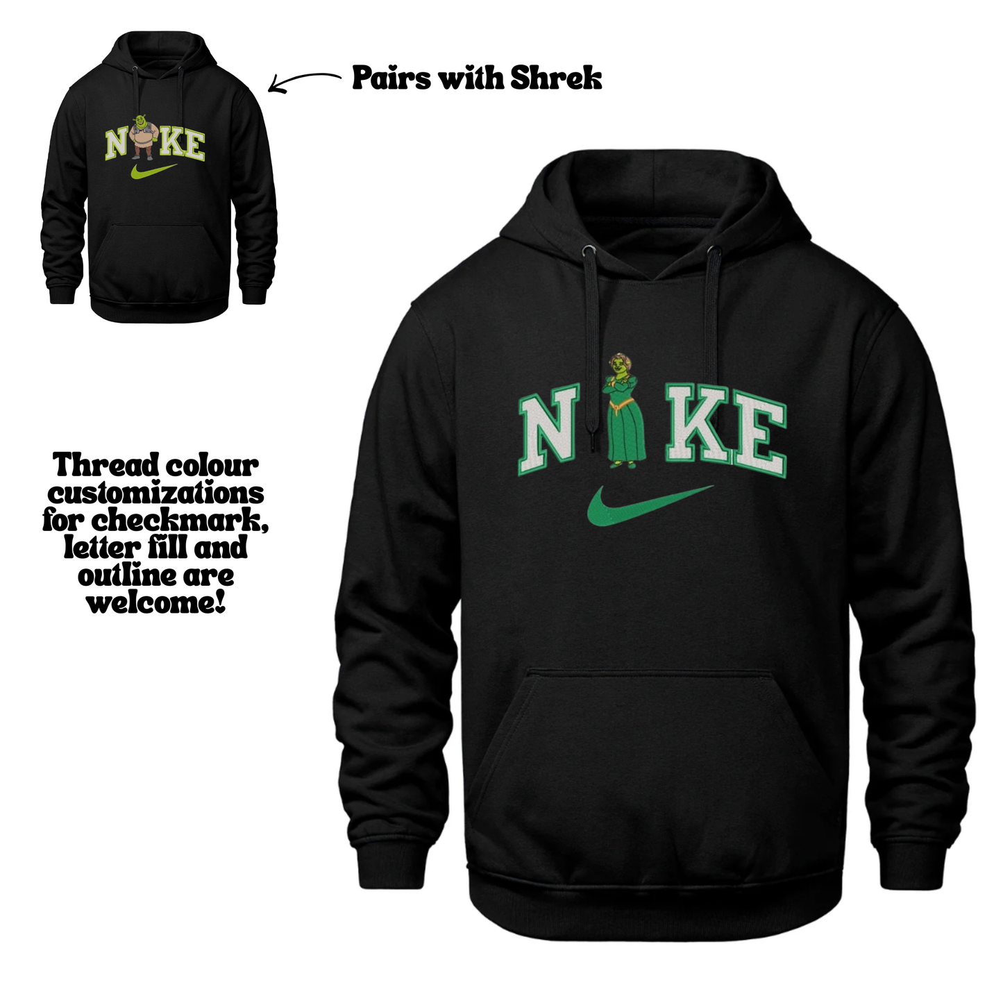 Fiona Embroidered Sweater (Matches Shrek)