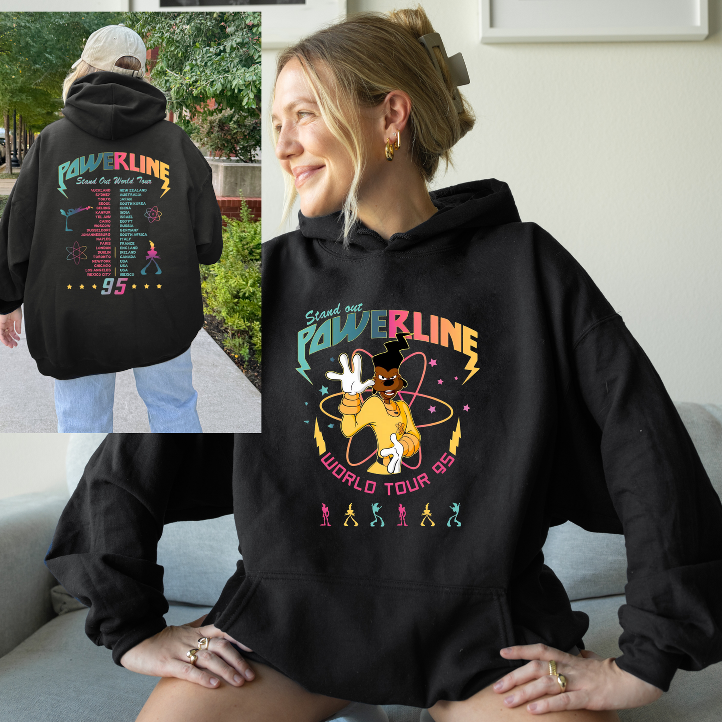 🎶 Powerline (Goofy Movie) Stand Out World Tour Sweatshirt