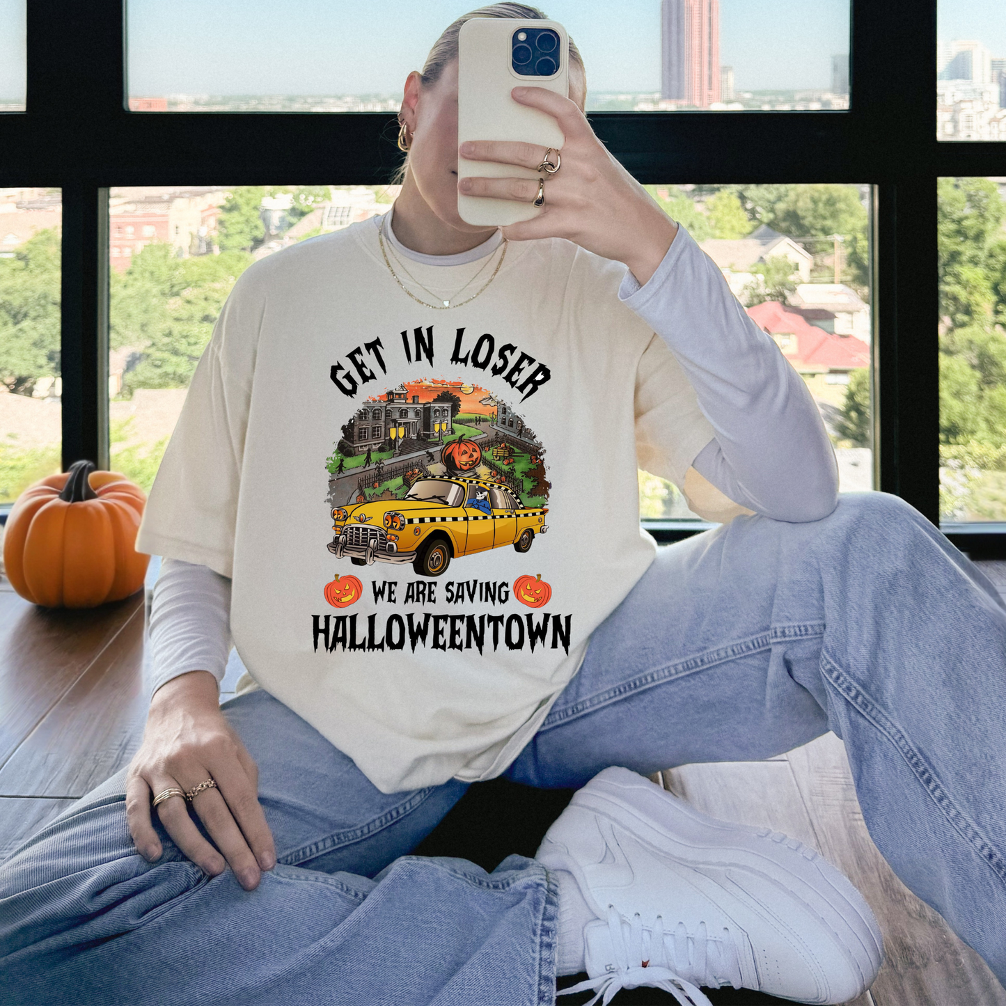 Get in Loser Halloweentxwn Graphic Hoodie/Crewneck/T-Shirt