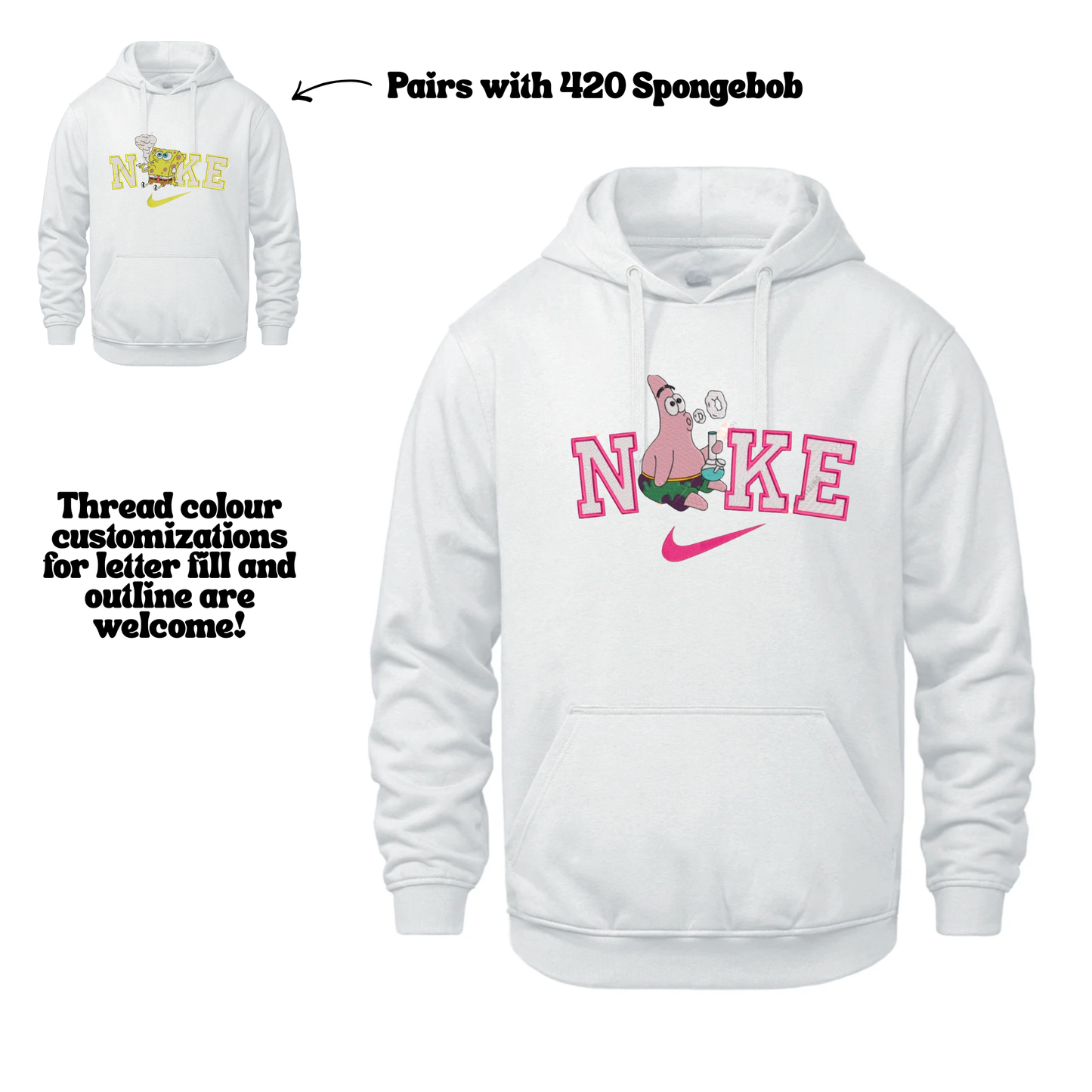 Patrick 420 Embroidered Sweater (Matches Spongebob 420)