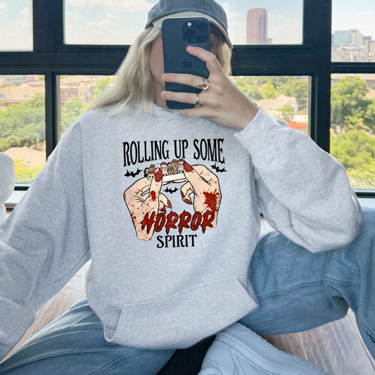 Rolling Up Some Horror Spirit Graphic Hoodie/Crewneck/T-Shirt