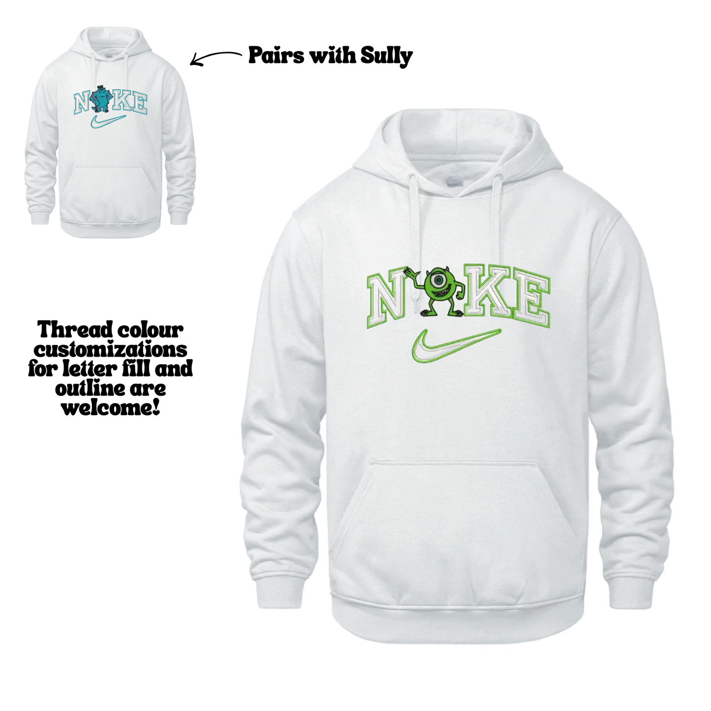 Mike Wazowski Embroidered Sweater (Matches Sully)