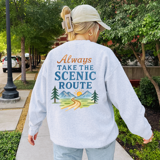 🏞️ Scenic Route Sweater – Always Take the Scenic Route