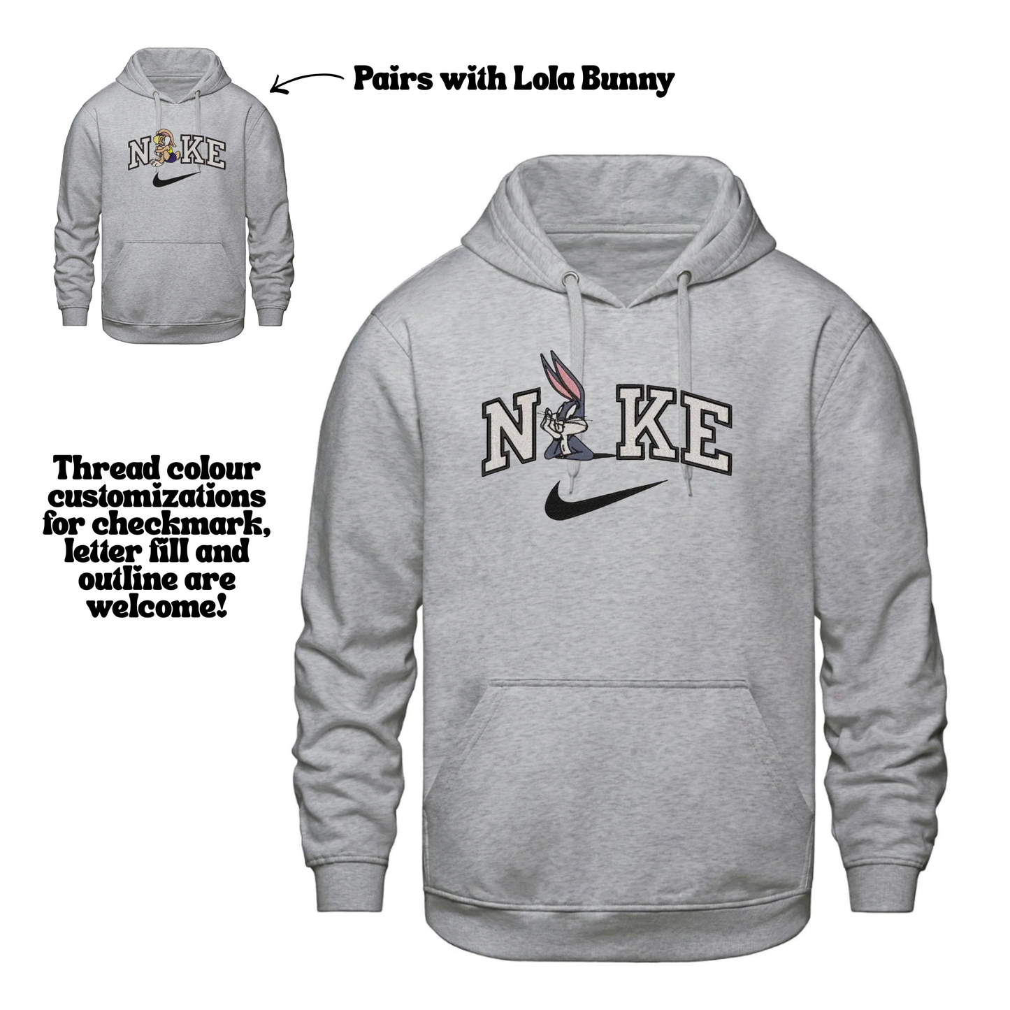 Bugs Bunny Embroidered Sweater (Matches Lola Bunny)