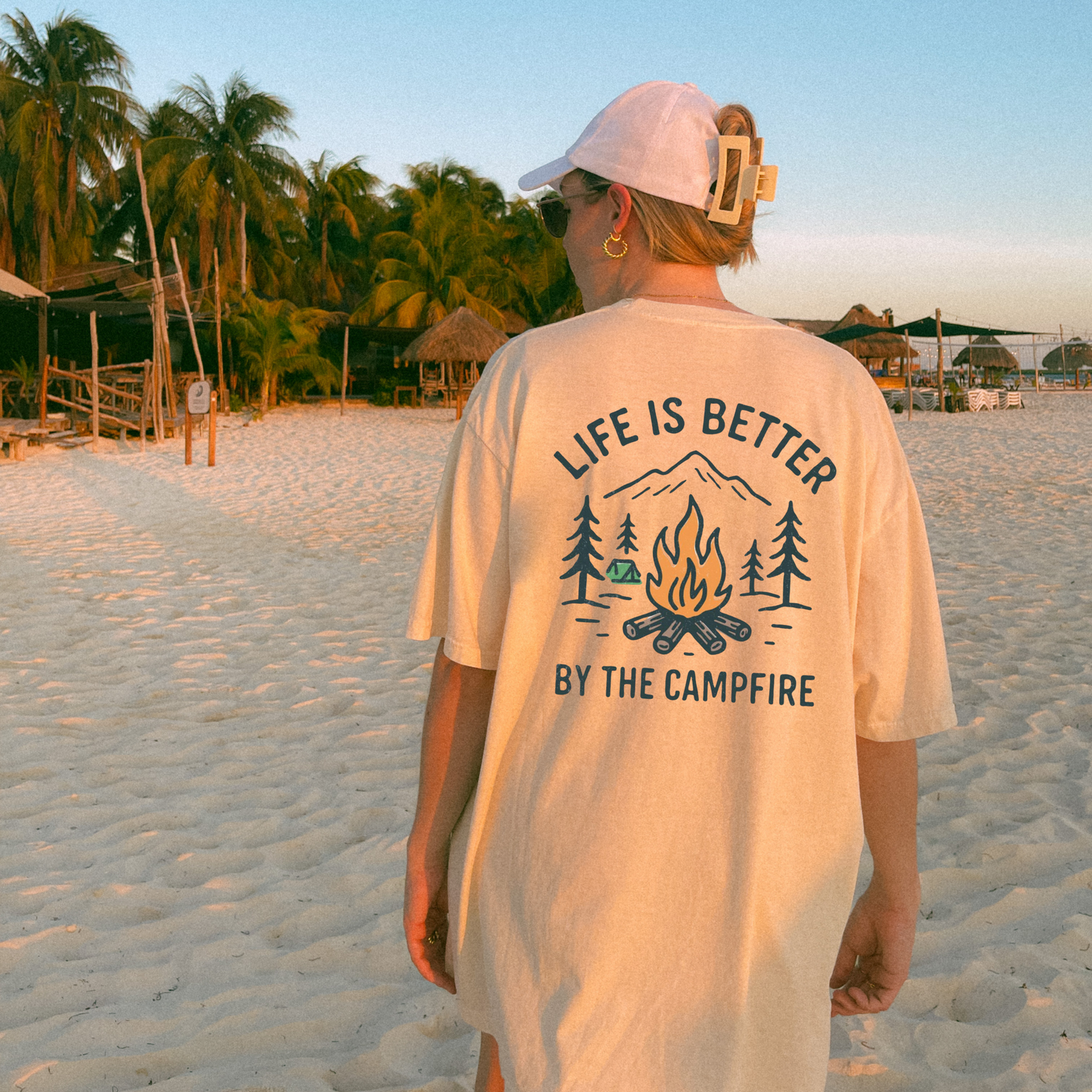 🪵 Campfire Tee – Life Is Better By the Campfire