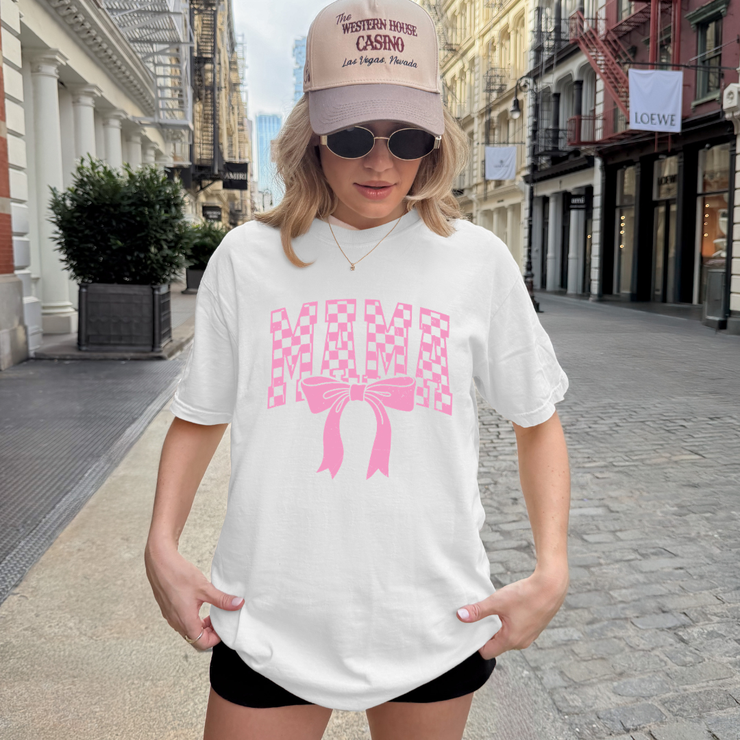 Mama Bow Pressed T-Shirt