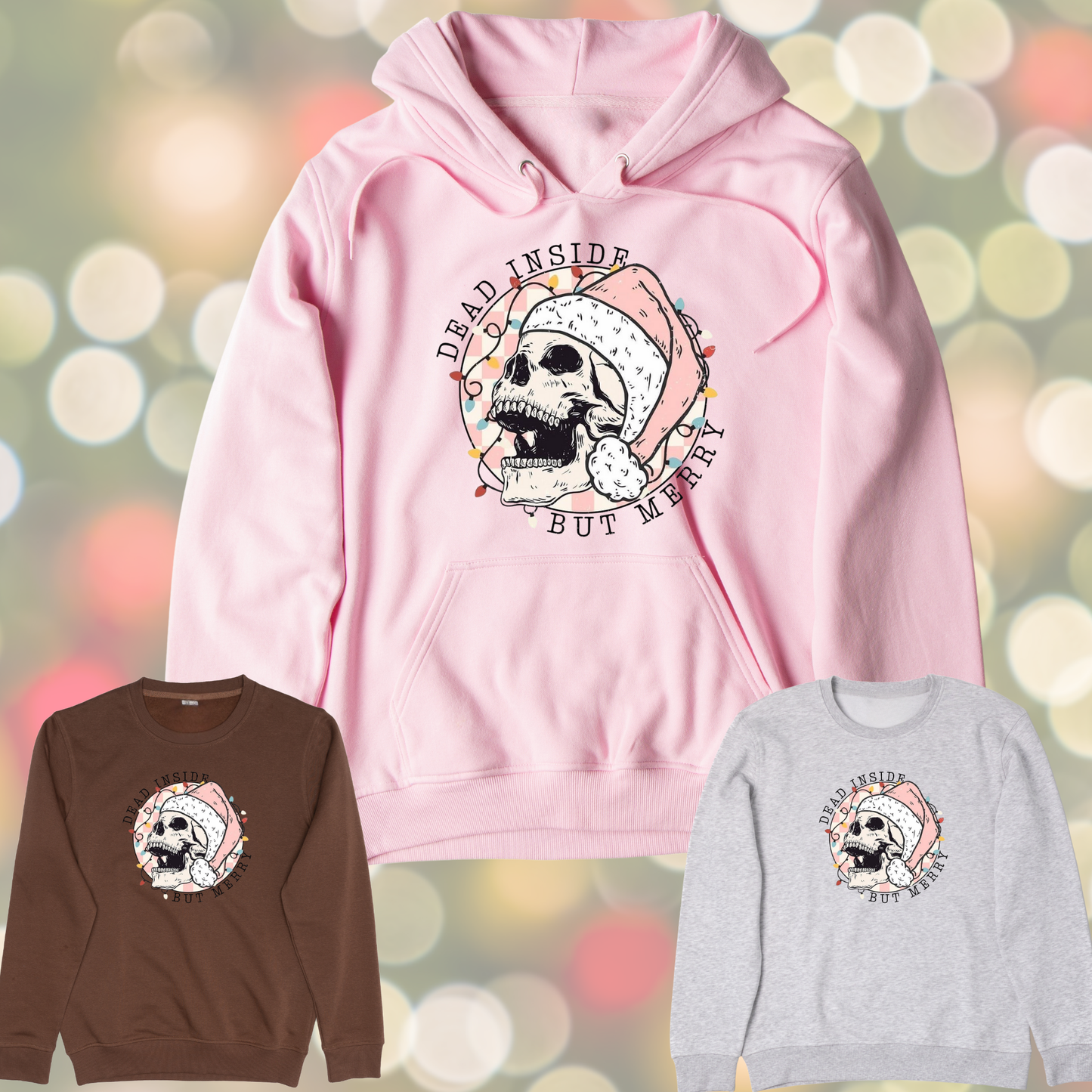 Dead Inside But Merry Graphic Sweater