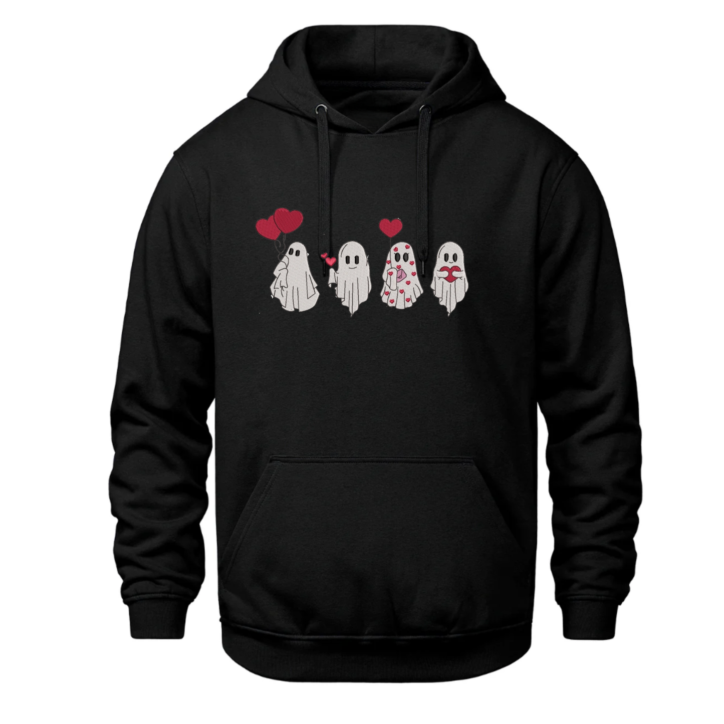 Valentines Ghost Embroidered Sweater