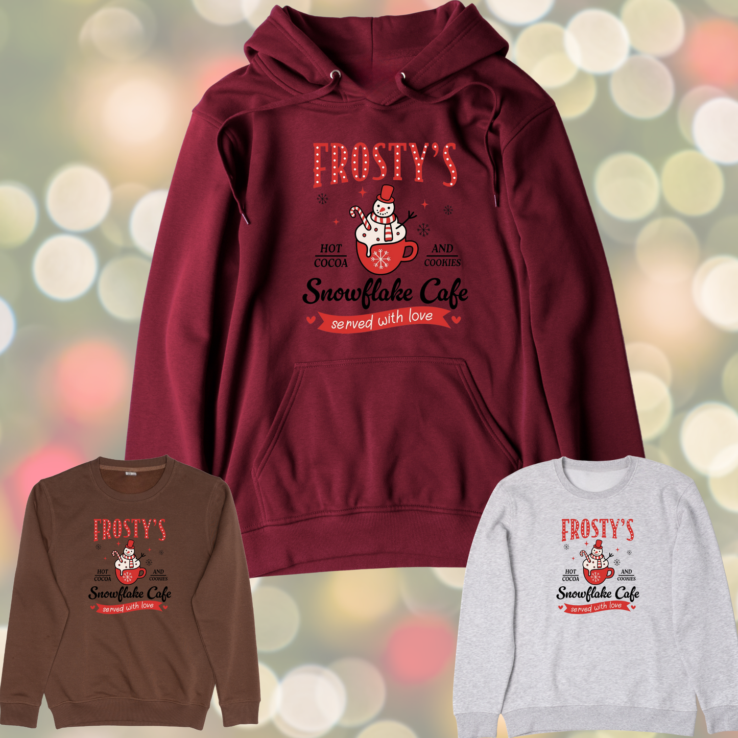 Frosty's Snowflake Cafe Graphic Sweater