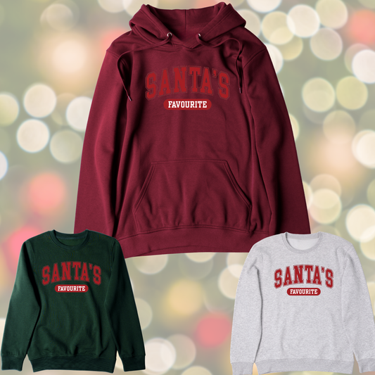 Santa's Favourite Varsity Graphic Sweater