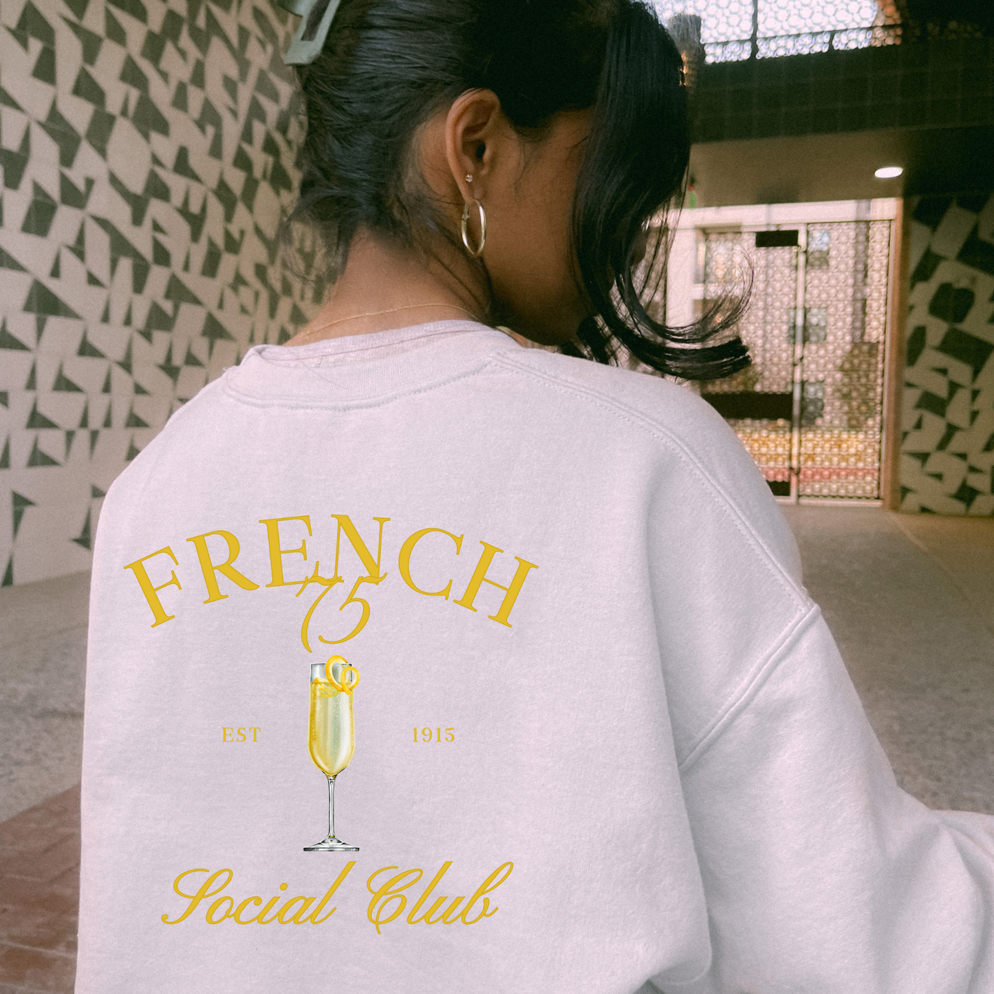 🍋 French 75 Social Club Graphic Sweater