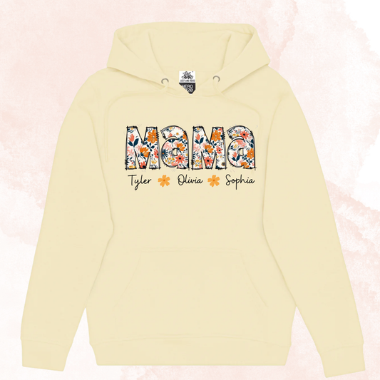 Floral Custom Name Sweater