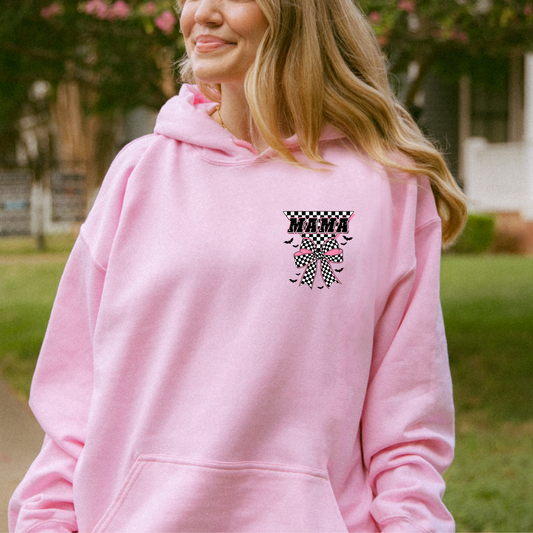 Mama Checkered Graphic Hoodie/Crewneck/T-Shirt