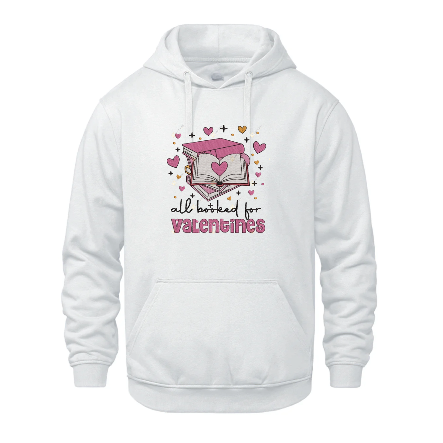 All Booked For Valentines Embroidered Sweater