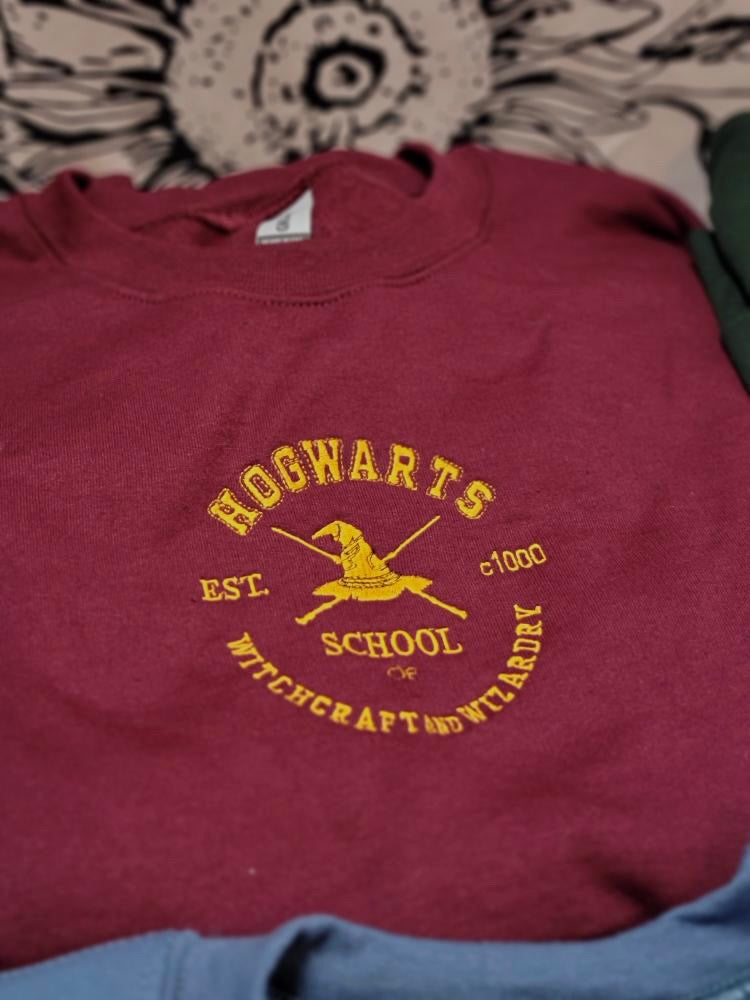 Hogwarts Varsity Embroidered Sweater