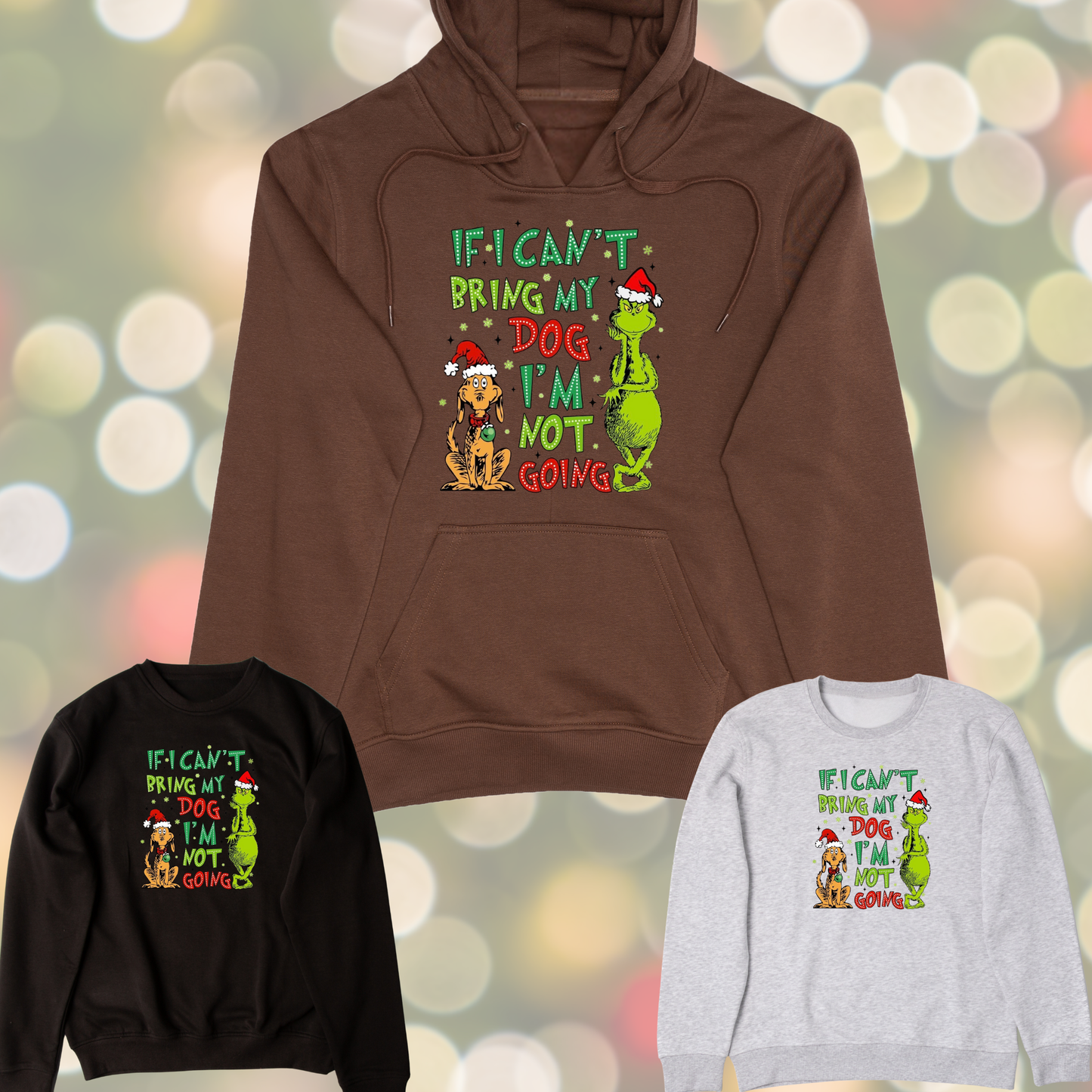 If I Can't Bring My Dog I'm Not Going Graphic Sweater