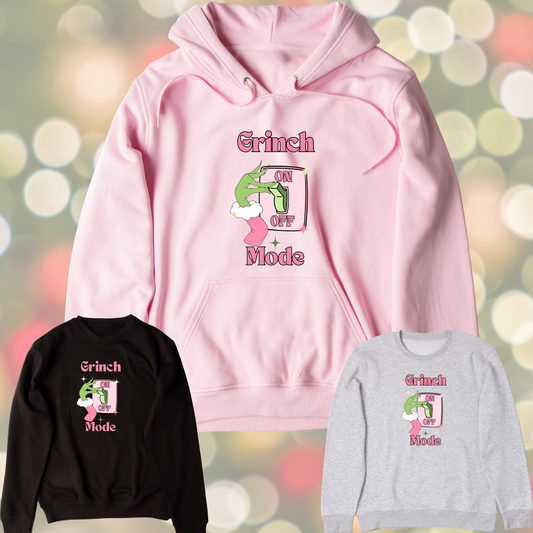Grinch Mode ON Graphic Sweater