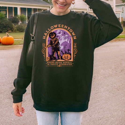 Halloweentxwn Pumpkin Graphic Hoodie/Crewneck/T-Shirt