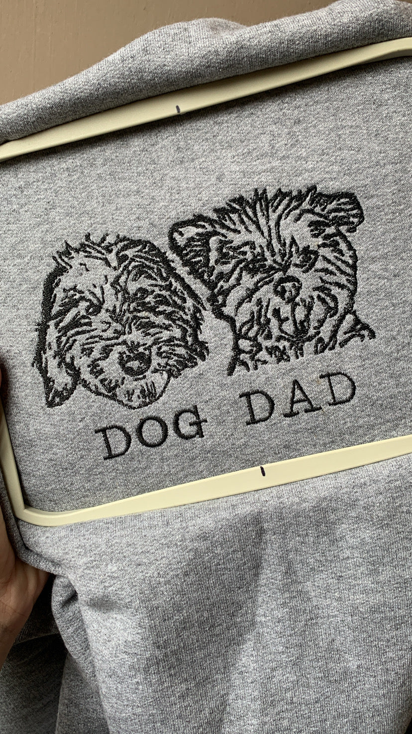 Pet Face Custom Embroidered Sweater