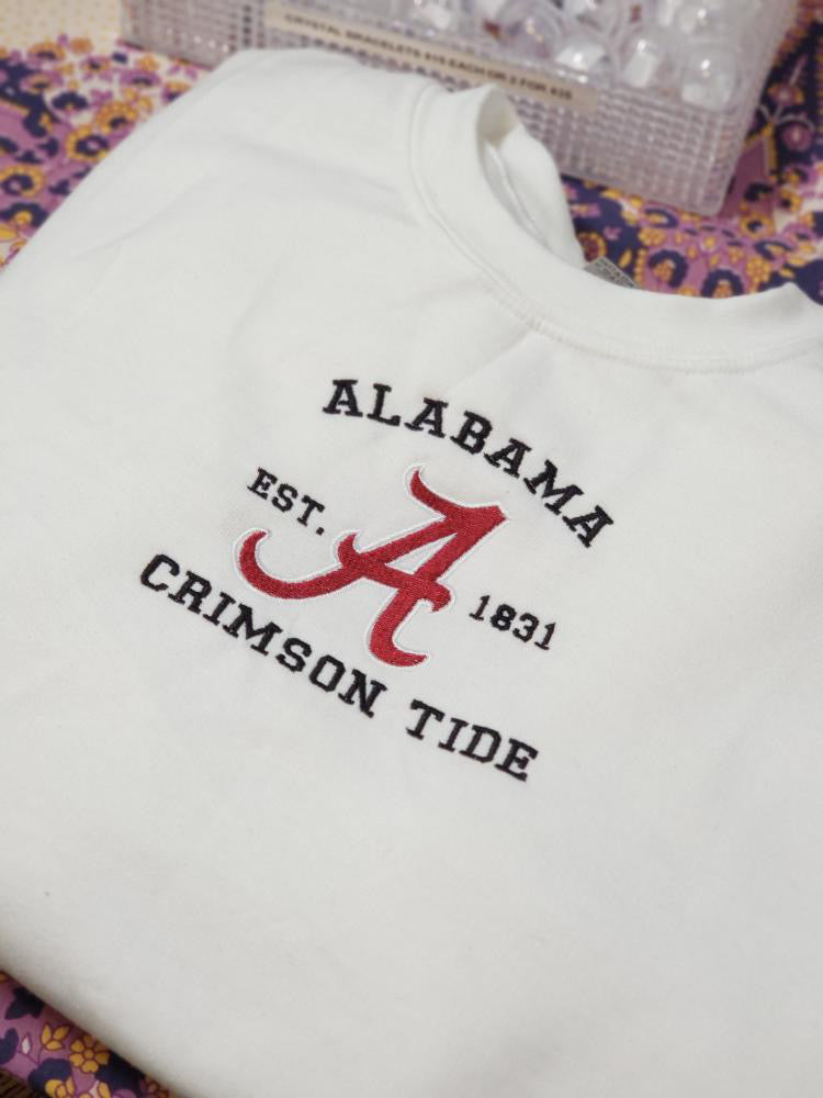 Alabama Crimson Tide Varsity Embroidered Sweater