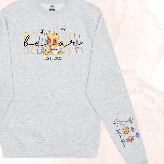 Mama Bear Pooh Bear Custom Sweater