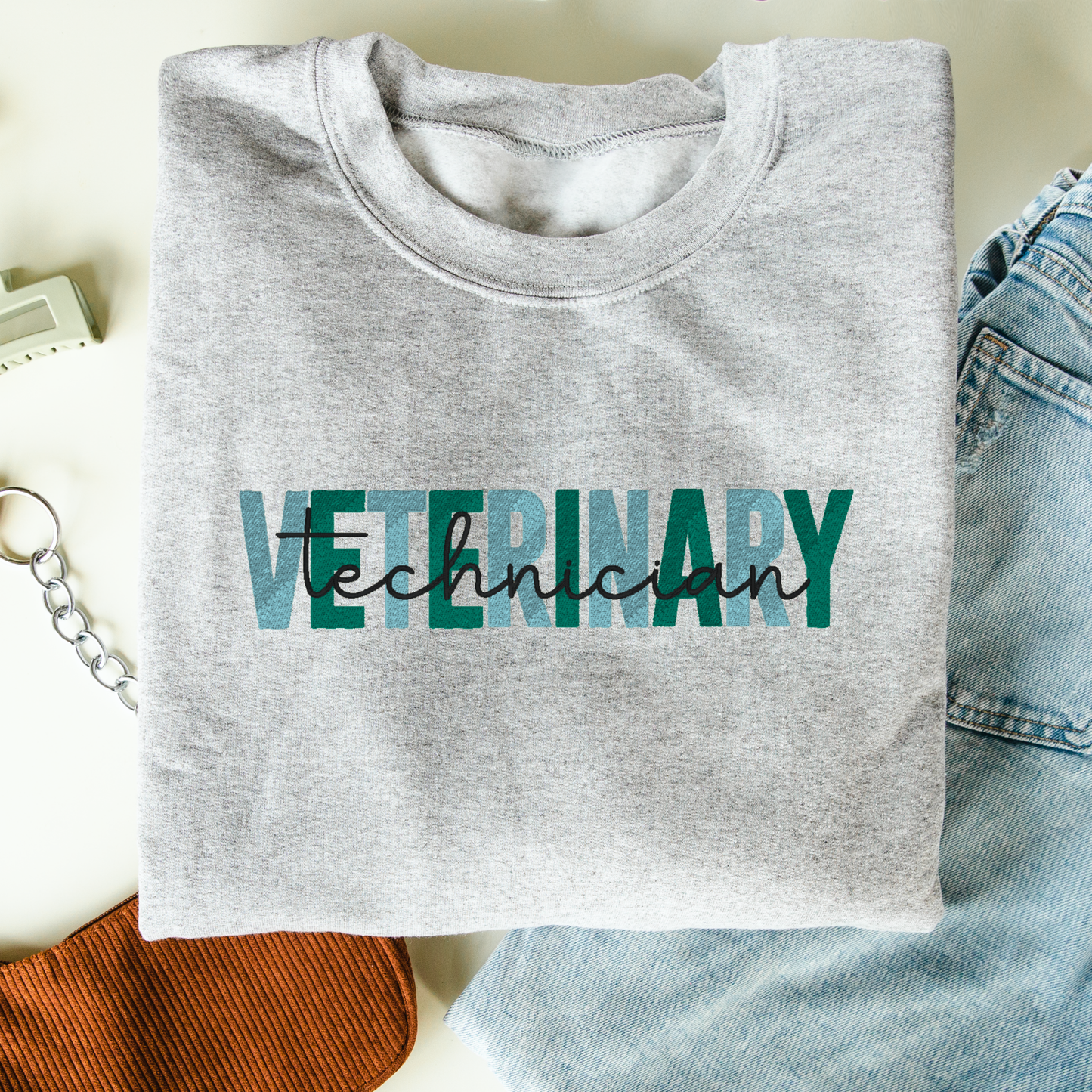 Veterinary Occupation Customizable Embroidered Sweater