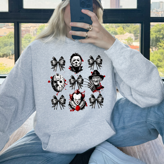 Bloody Horror Coquette Graphic Hoodie/Crewneck/T-Shirt