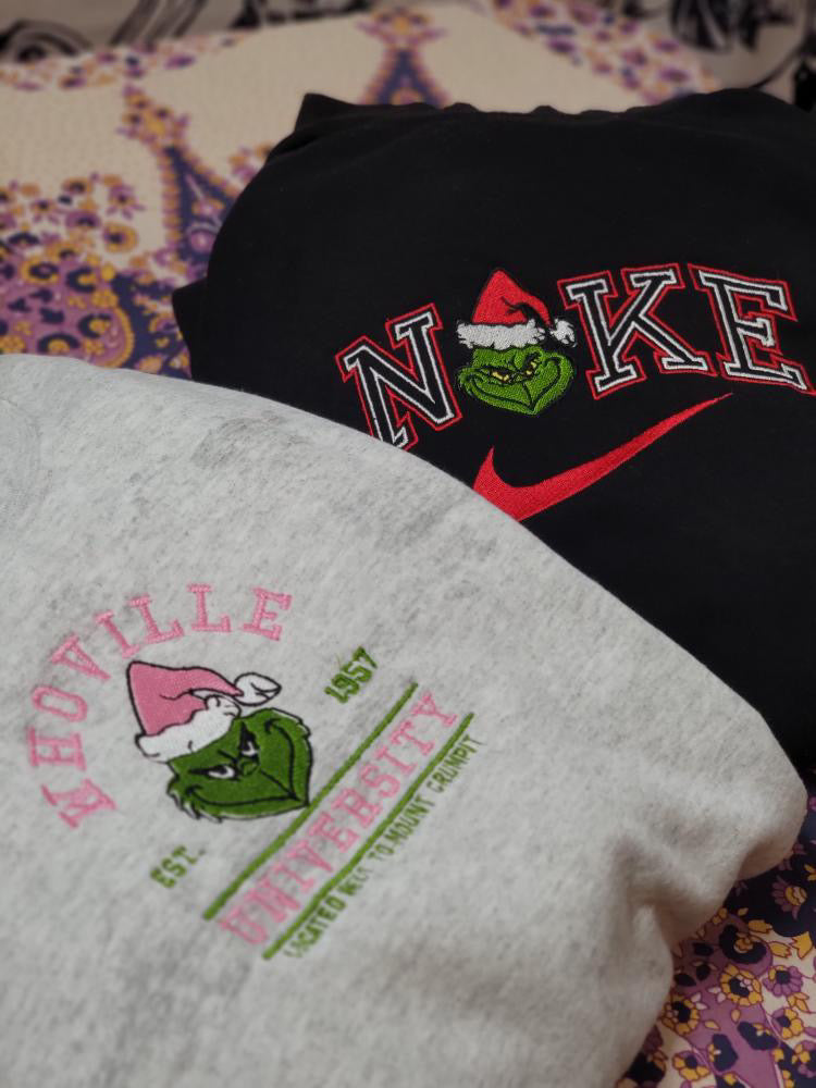 Whoville University Embroidered Sweater