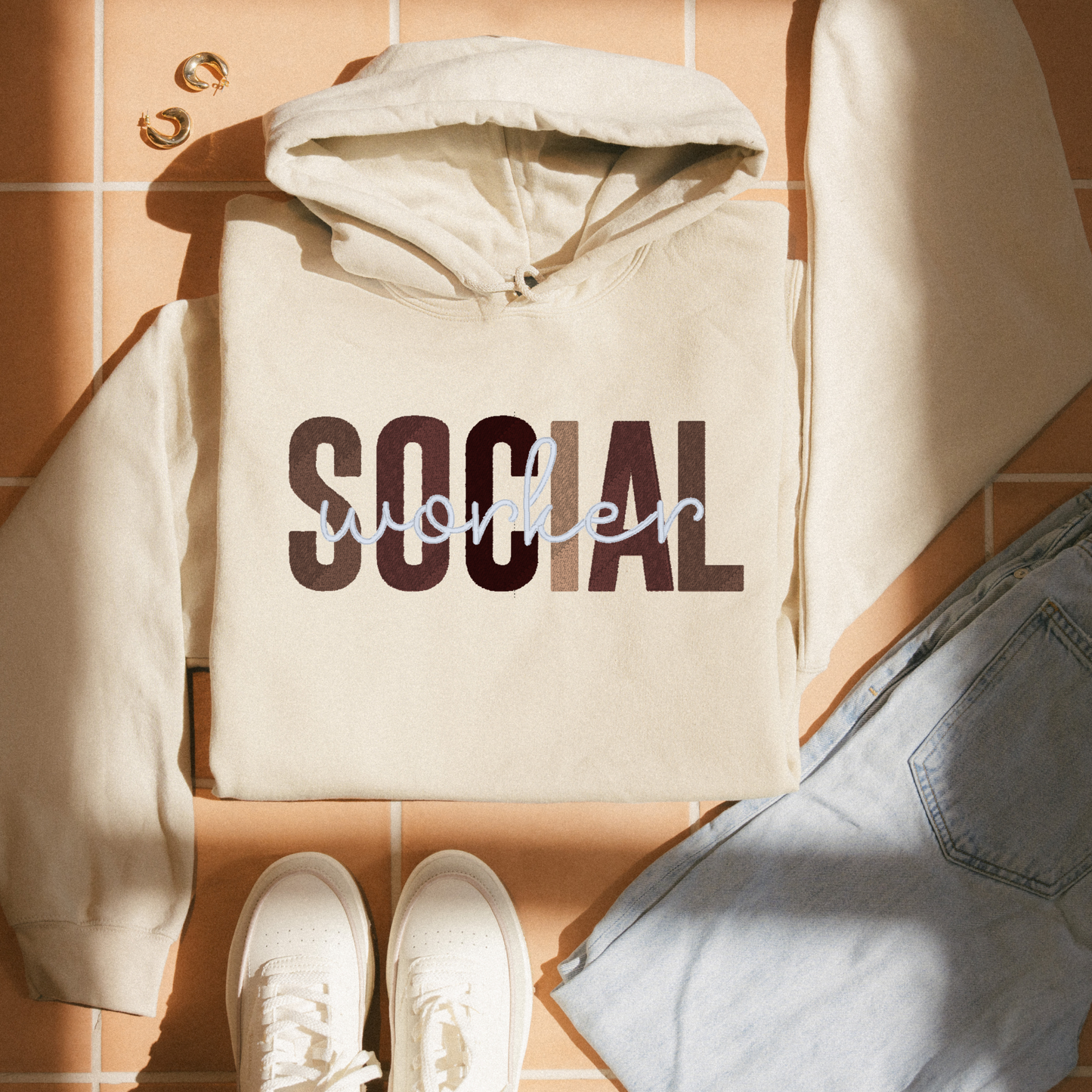 Social Work Occupation Customizable Embroidered Sweater