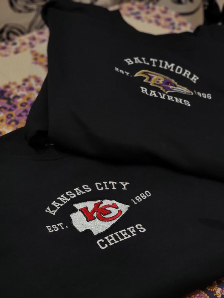 Choose Your Team NFL Varsity Embroidered Sweater