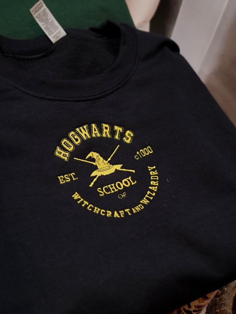 Hogwarts Varsity Embroidered Sweater