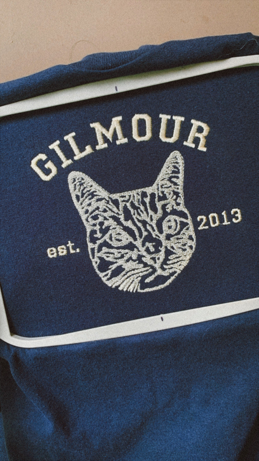 Pet Face Varsity Custom Embroidered Sweater