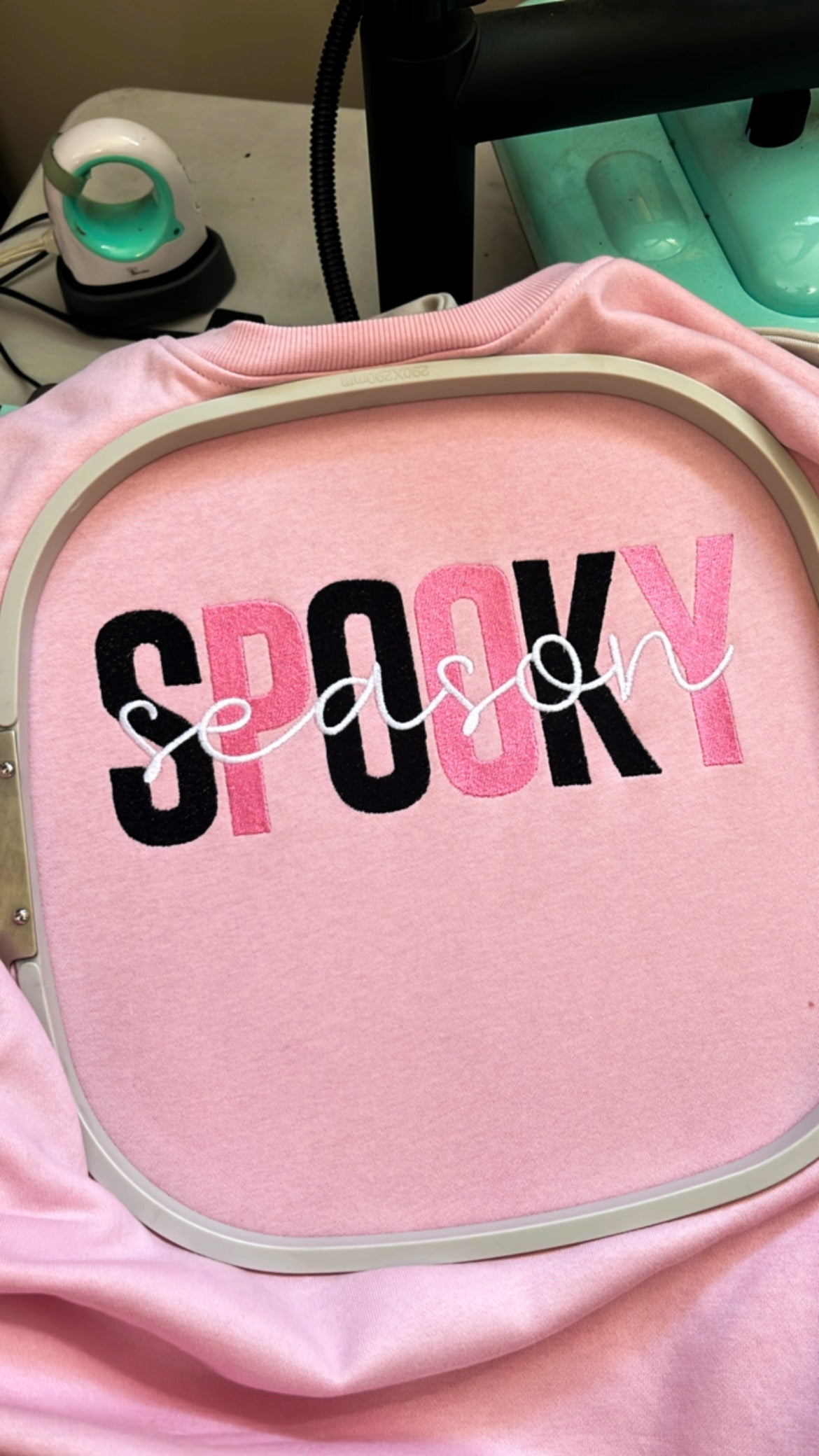 Spooky Season Embroidered Sweater