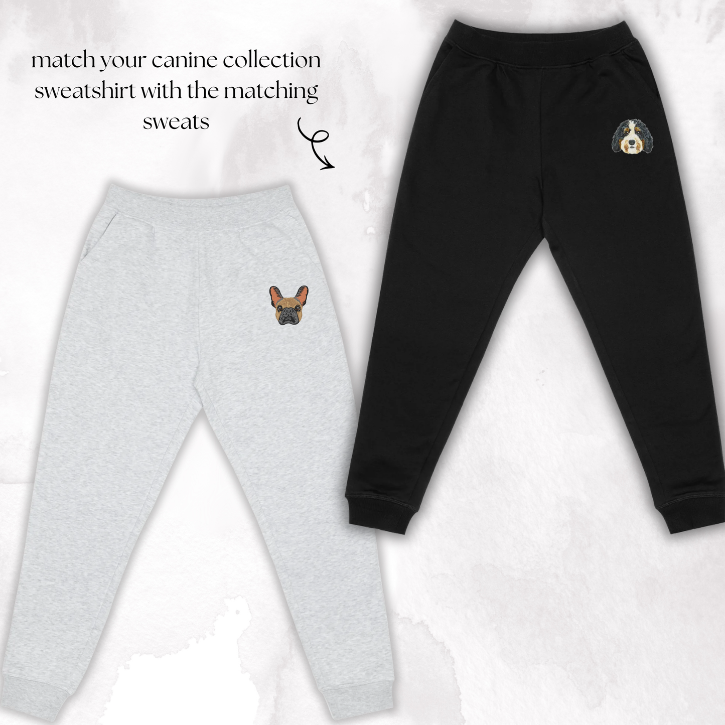 The Canine Collection: Choose Your Dog Breed Embroidered Joggers (Over 40 Breeds To Choose From) (Copy)