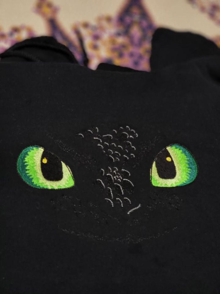 Nightfury / Lightfury Embroidered Sweater