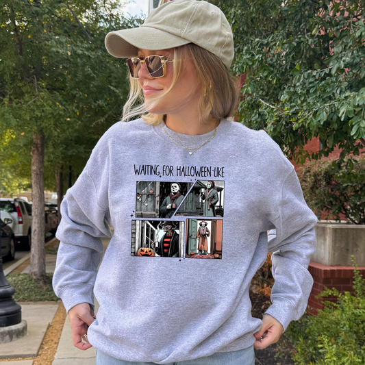 Waiting For Halloween Like... Horror Graphic Hoodie/Crewneck/T-Shirt