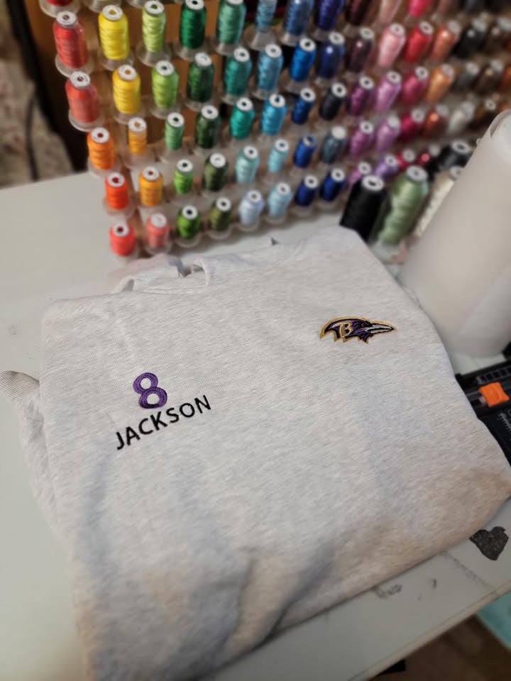 Choose Your Team & Player NFL Embroidered Sweater