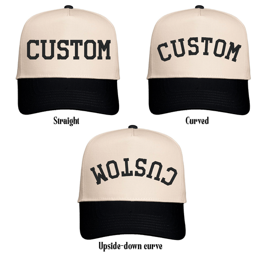 Custom Text Embroidered Trucker Hat (Font 2)