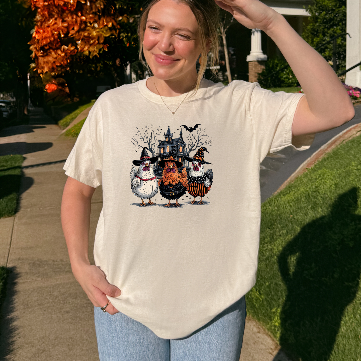 Spooky Chickens Graphic Hoodie/Crewneck/T-Shirt