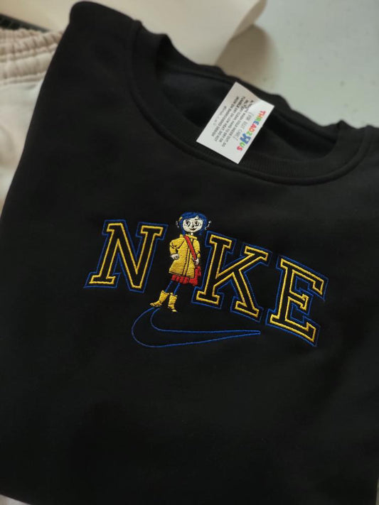 Coraline Embroidered Sweater (matches Wybie)