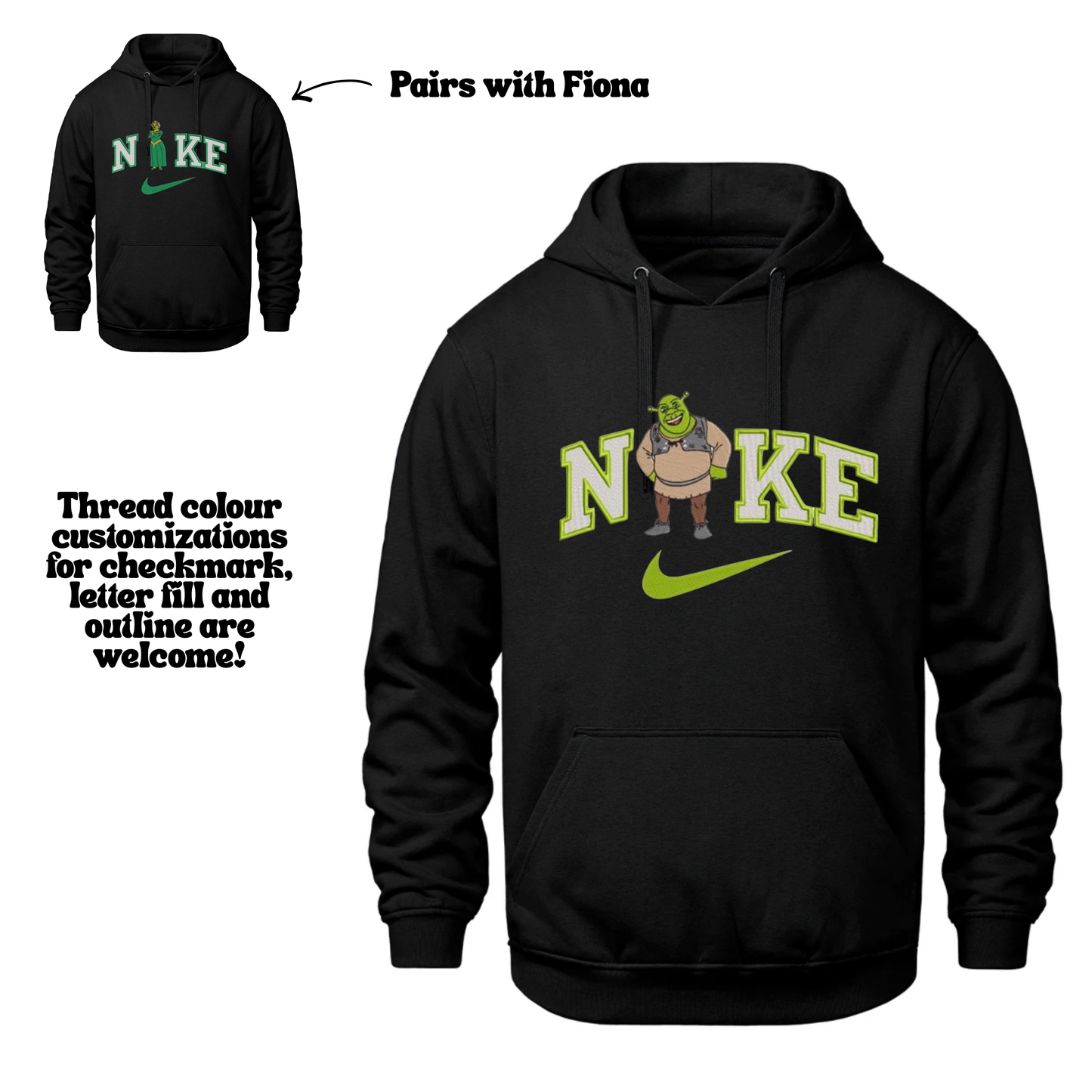 Shrek Embroidered Sweater (Matches Fiona)