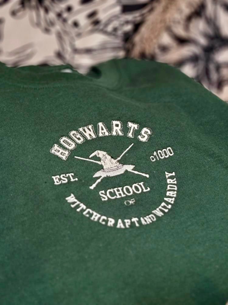 Hogwarts Varsity Embroidered Sweater