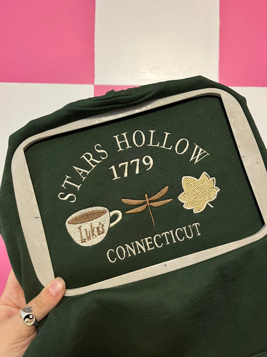 Stars Hollow Gilmore Girls Embroidered Sweater