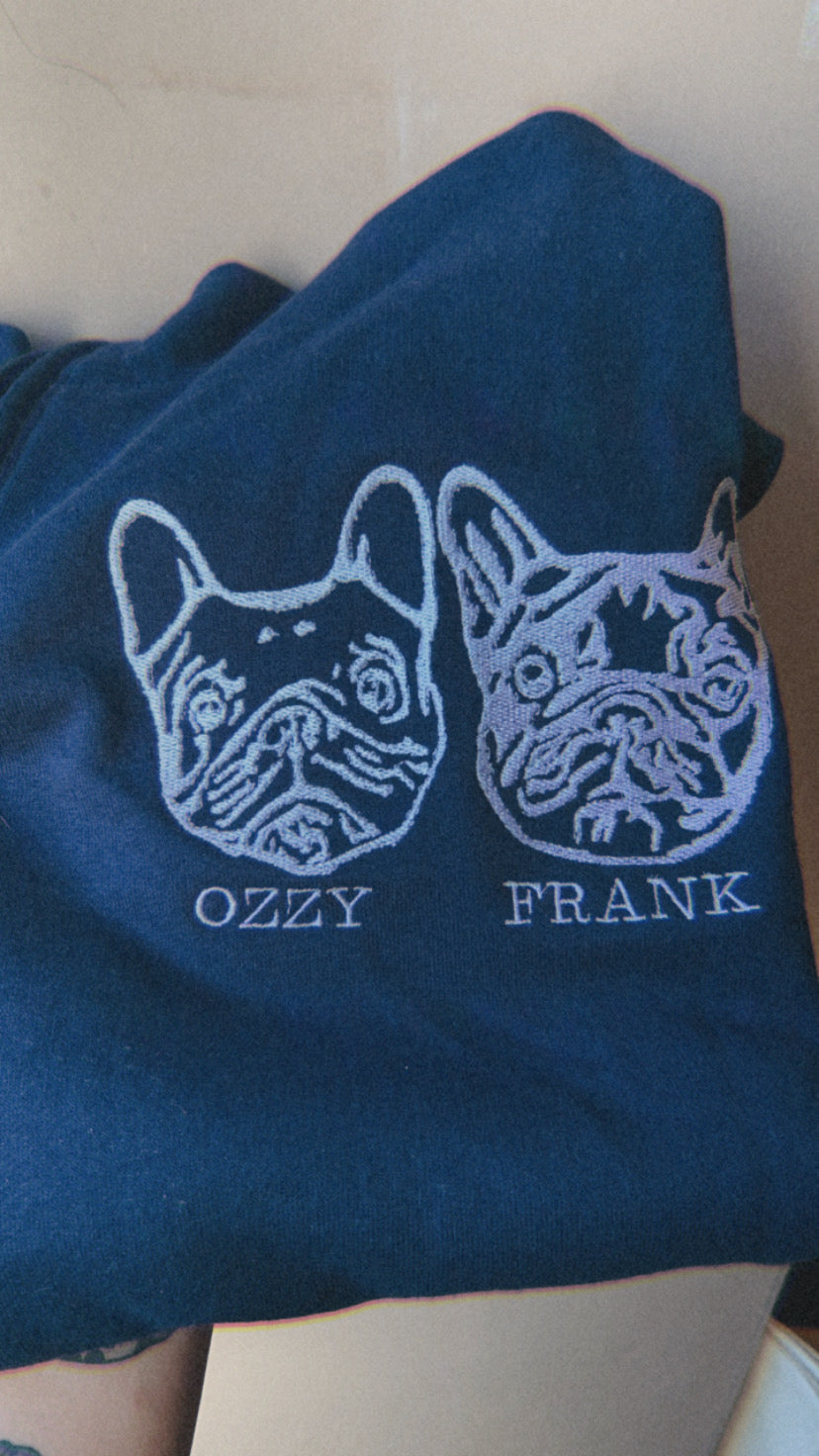 Pet Face Custom Embroidered Sweater