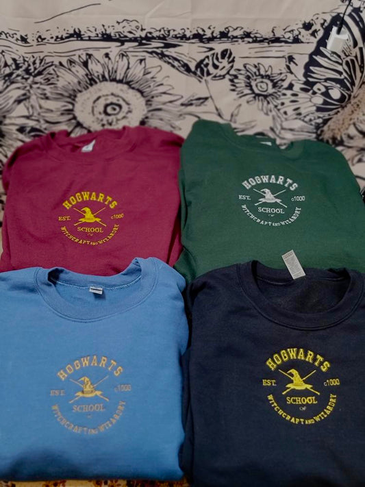 Hogwarts Varsity Embroidered Sweater