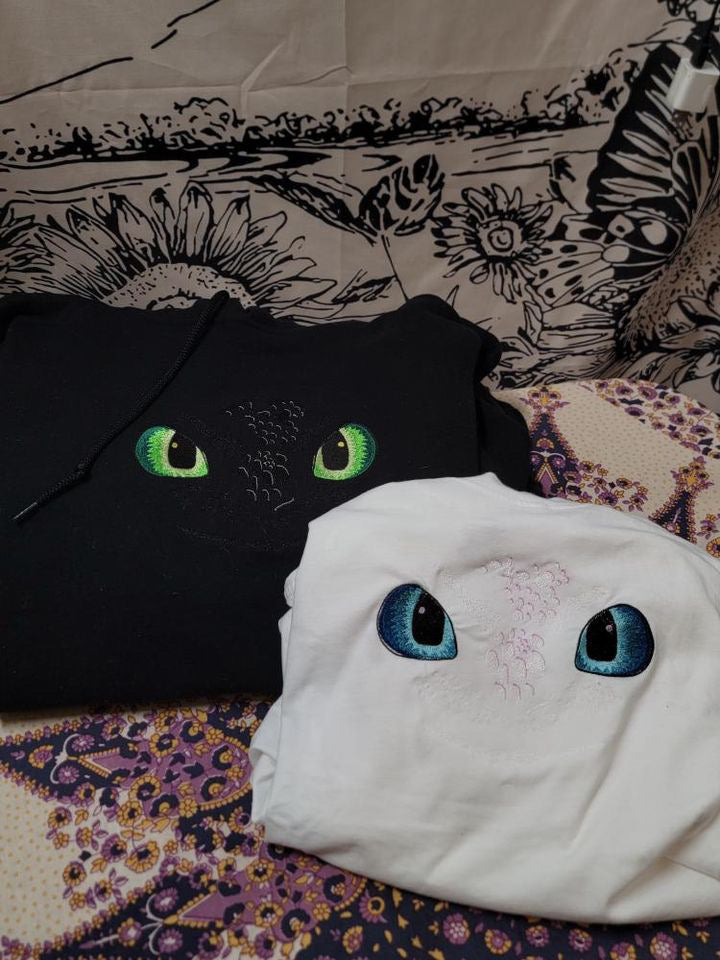 Nightfury / Lightfury Embroidered Sweater